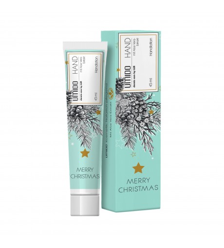 1x UMIDO Hand-Lotion Weihnachten 45 ml Aloe-Vera-Extrakt | Handcreme | Pflegecreme | Creme | Lotion | Hautpflege