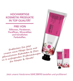 1x UMIDO Hand-Creme 30 ml Granatapfel-Extrakt & Orchideen-Extrakt | ohne Parabene | Creme | Pflegecreme | Handlotion