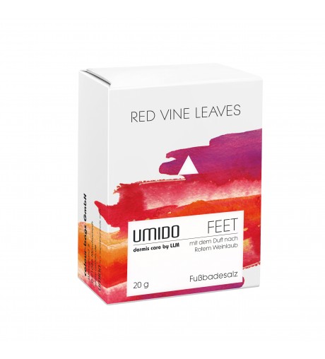 UMIDO Fußbadesalz Red Vine Leaves 20g