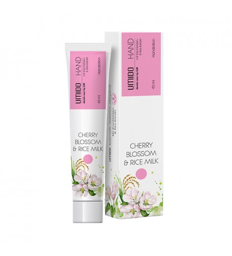 1x UMIDO Hand-Lotion 45 ml Cherry Blossom & Rice Milk | Handcreme | Creme | Pflegecreme | Lotion | Hautpflege | Hand-Pflege