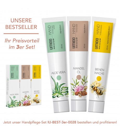 UMIDO 3er Set Handpflege 45ml Bestseller