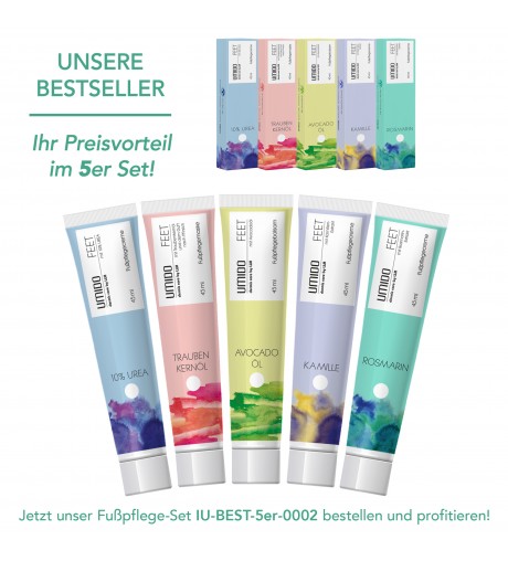 UMIDO 5er Set Fußpflege 45ml BESTSELLER