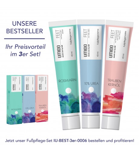 UMIDO 3er Set Fußpflege 45ml Bestseller