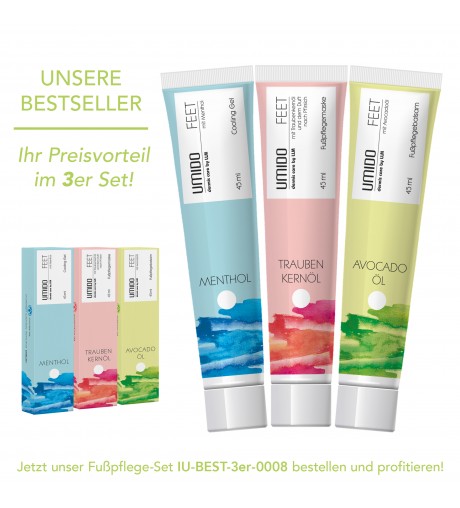 UMIDO 3er Set Fußpflege 45ml Bestseller