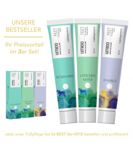 UMIDO 3er Set Fußpflege 45ml Bestseller