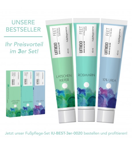 UMIDO 3er Set Fußpflege 45ml Bestseller