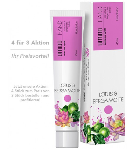 UMIDO Handlotion mit Lotus- & Bergamotte