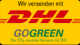 Wir verschicken mit DHL